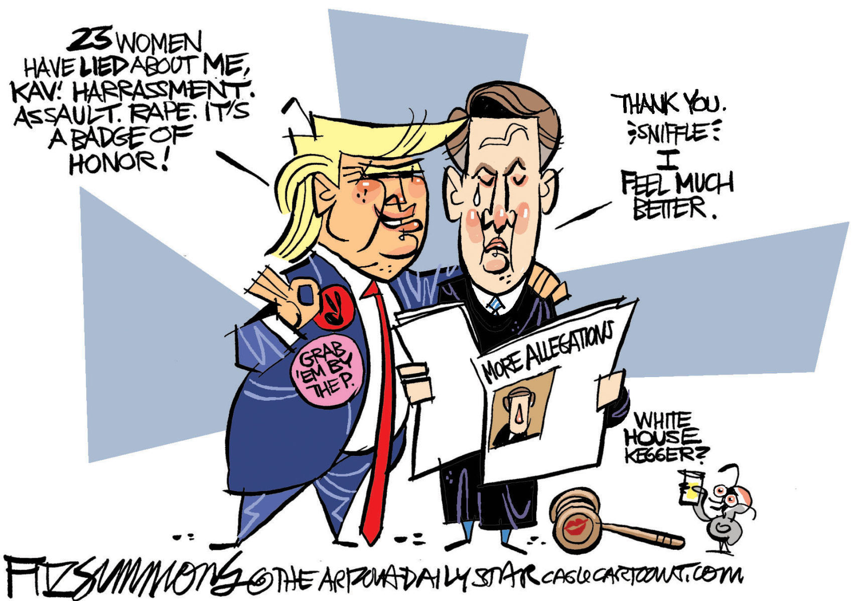 Daily Fitz Cartoon: Kavanaughty
